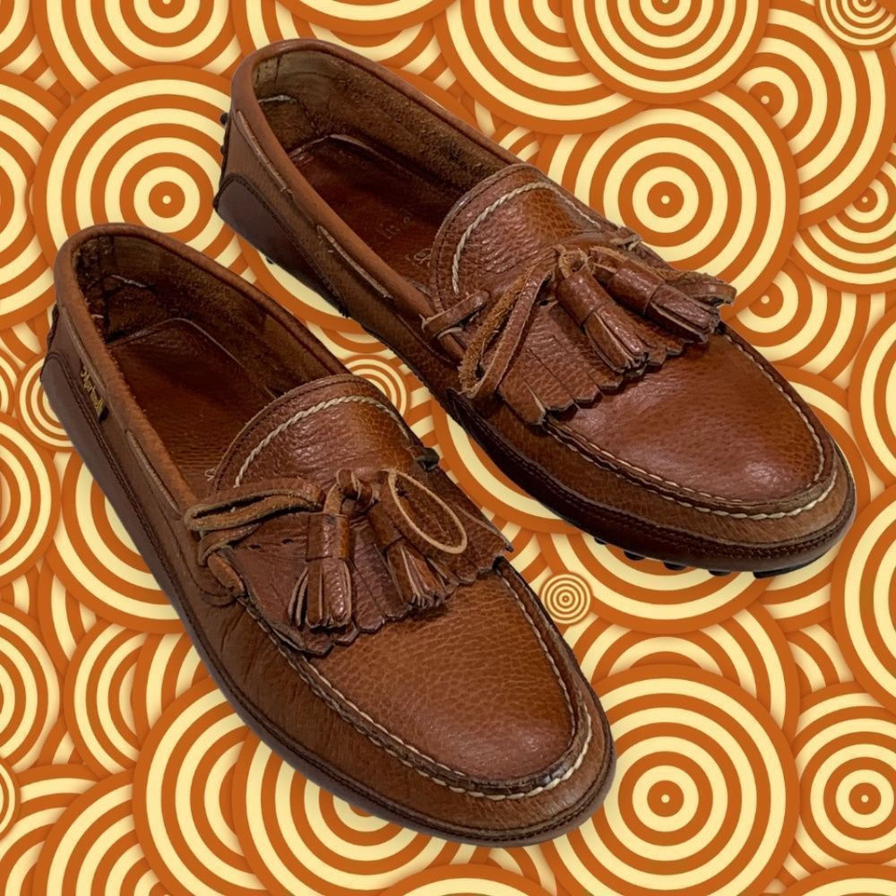 Martinelli Tassel Kiltie Loafer Drivers Mens Size 9.5M